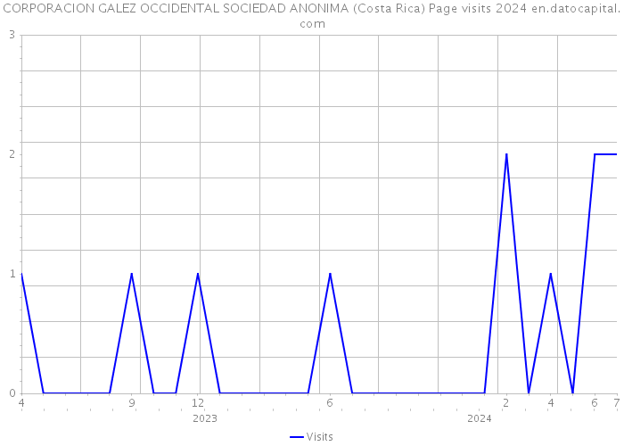 CORPORACION GALEZ OCCIDENTAL SOCIEDAD ANONIMA (Costa Rica) Page visits 2024 