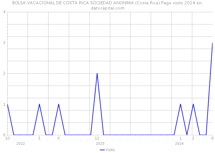 BOLSA VACACIONAL DE COSTA RICA SOCIEDAD ANONIMA (Costa Rica) Page visits 2024 
