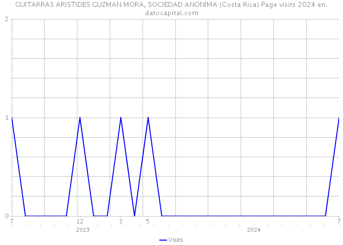GUITARRAS ARISTIDES GUZMAN MORA, SOCIEDAD ANONIMA (Costa Rica) Page visits 2024 