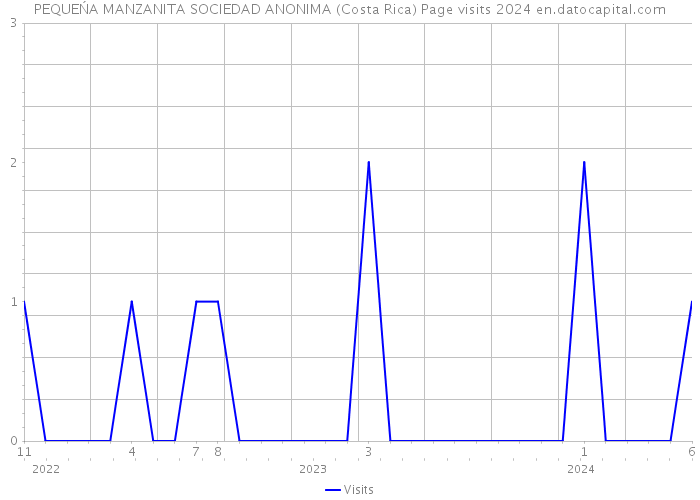 PEQUEŃA MANZANITA SOCIEDAD ANONIMA (Costa Rica) Page visits 2024 