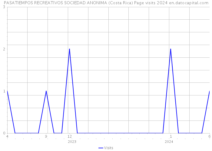 PASATIEMPOS RECREATIVOS SOCIEDAD ANONIMA (Costa Rica) Page visits 2024 