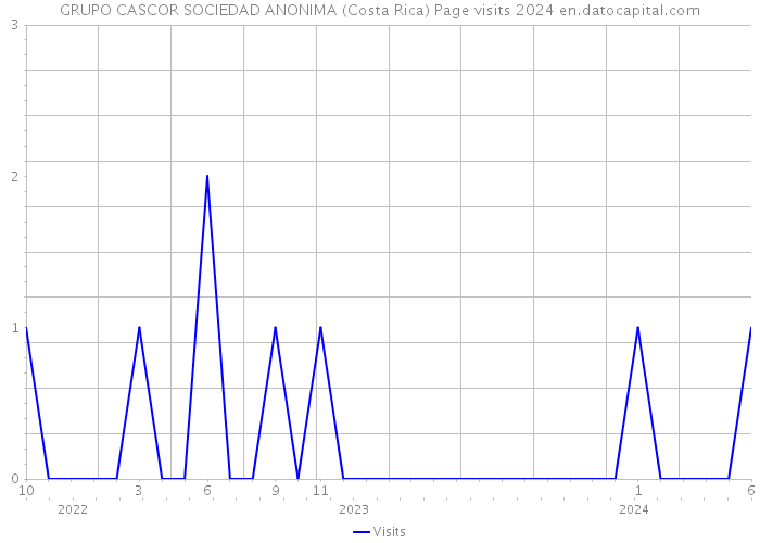 GRUPO CASCOR SOCIEDAD ANONIMA (Costa Rica) Page visits 2024 