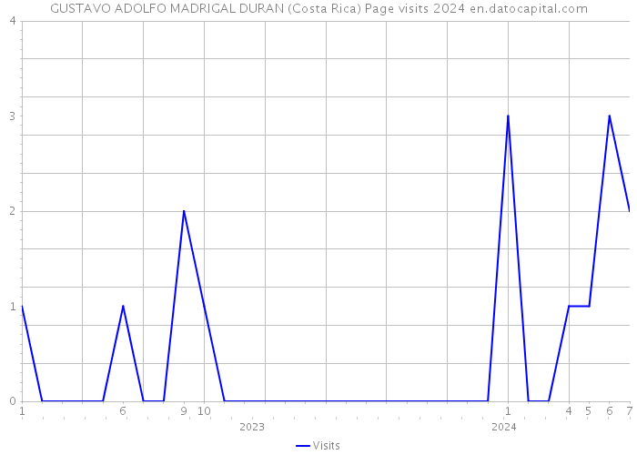 GUSTAVO ADOLFO MADRIGAL DURAN (Costa Rica) Page visits 2024 