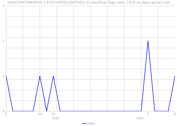 HUGO MATAMOROS Y ASOCIADOS LIMITADA (Costa Rica) Page visits 2024 