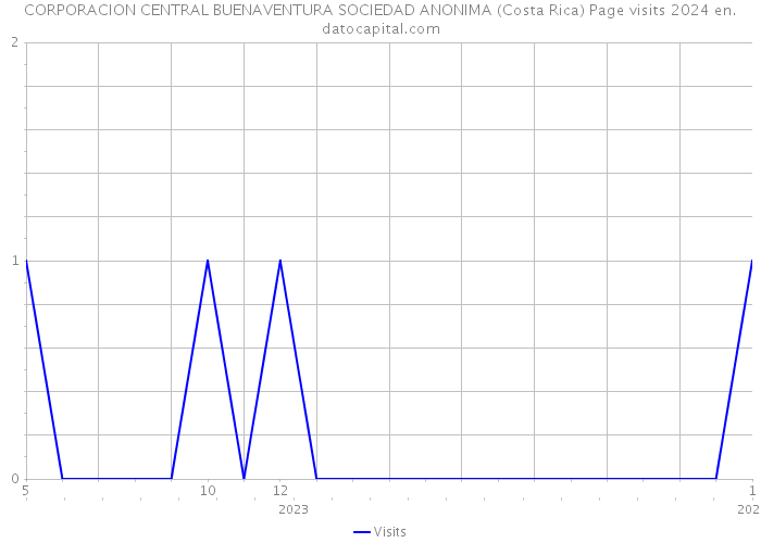 CORPORACION CENTRAL BUENAVENTURA SOCIEDAD ANONIMA (Costa Rica) Page visits 2024 