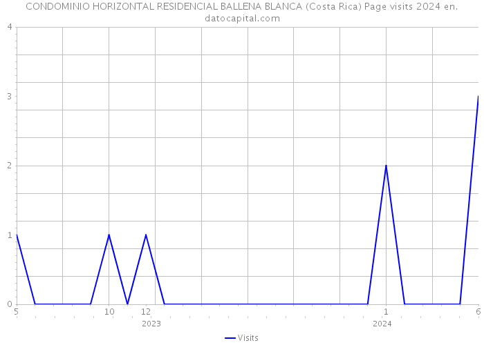 CONDOMINIO HORIZONTAL RESIDENCIAL BALLENA BLANCA (Costa Rica) Page visits 2024 