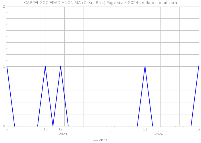 CARPEL SOCIEDAD ANONIMA (Costa Rica) Page visits 2024 