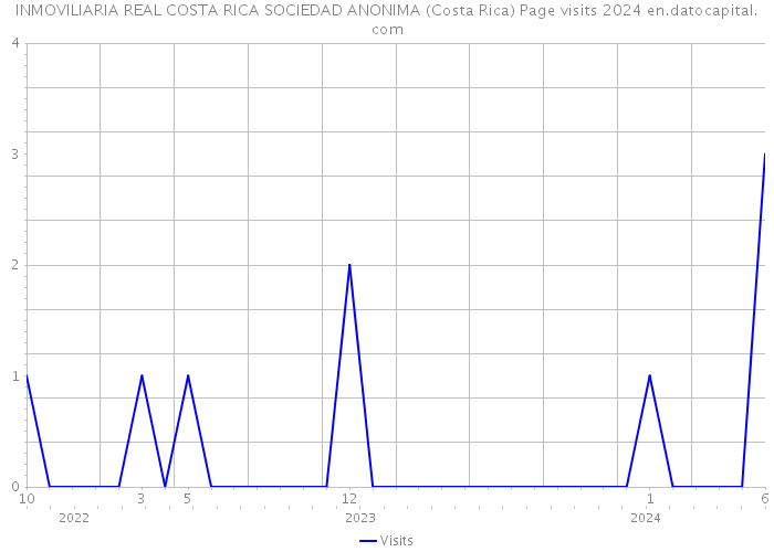 INMOVILIARIA REAL COSTA RICA SOCIEDAD ANONIMA (Costa Rica) Page visits 2024 