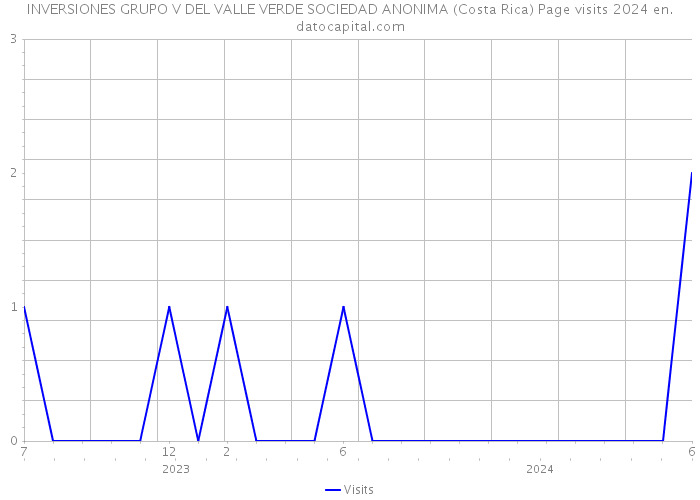 INVERSIONES GRUPO V DEL VALLE VERDE SOCIEDAD ANONIMA (Costa Rica) Page visits 2024 