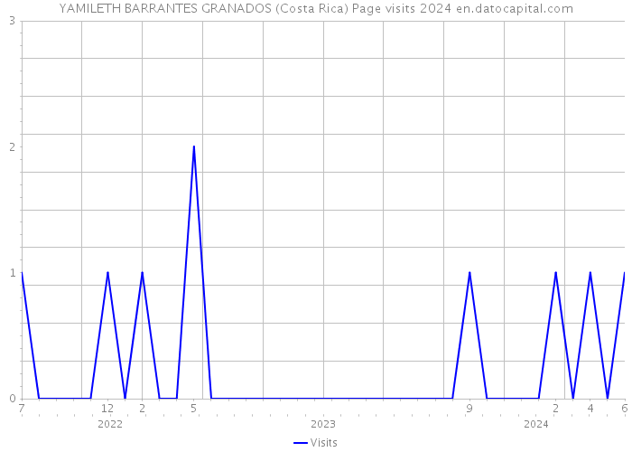 YAMILETH BARRANTES GRANADOS (Costa Rica) Page visits 2024 