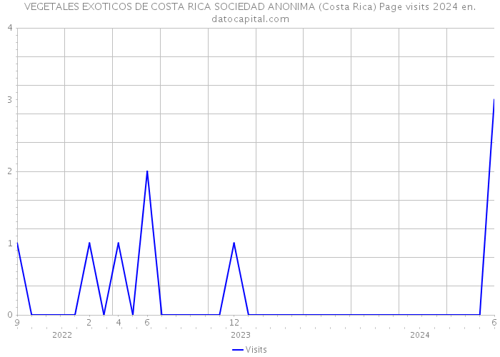 VEGETALES EXOTICOS DE COSTA RICA SOCIEDAD ANONIMA (Costa Rica) Page visits 2024 