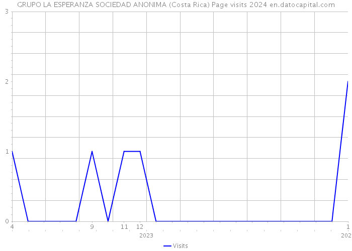 GRUPO LA ESPERANZA SOCIEDAD ANONIMA (Costa Rica) Page visits 2024 