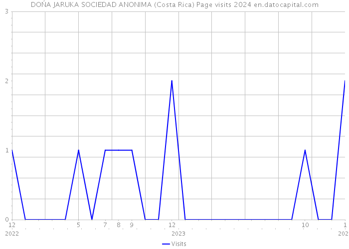 DOŃA JARUKA SOCIEDAD ANONIMA (Costa Rica) Page visits 2024 