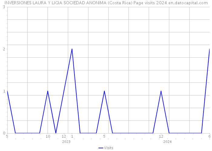 INVERSIONES LAURA Y LIGIA SOCIEDAD ANONIMA (Costa Rica) Page visits 2024 