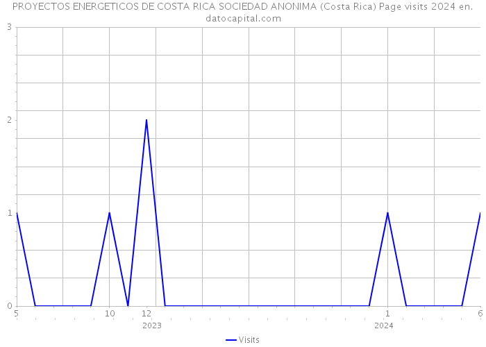 PROYECTOS ENERGETICOS DE COSTA RICA SOCIEDAD ANONIMA (Costa Rica) Page visits 2024 