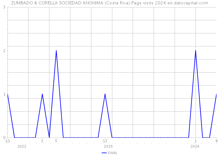 ZUMBADO & CORELLA SOCIEDAD ANONIMA (Costa Rica) Page visits 2024 