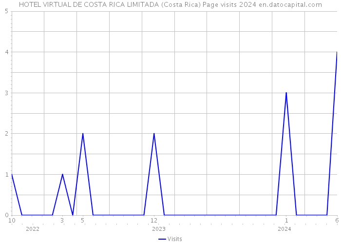 HOTEL VIRTUAL DE COSTA RICA LIMITADA (Costa Rica) Page visits 2024 