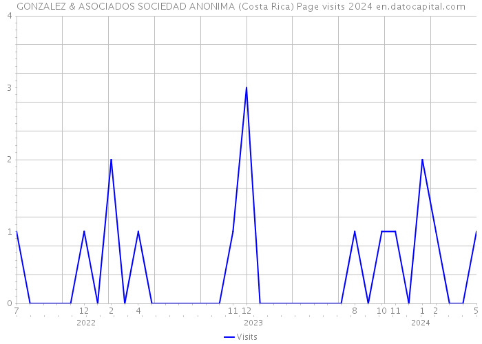 GONZALEZ & ASOCIADOS SOCIEDAD ANONIMA (Costa Rica) Page visits 2024 