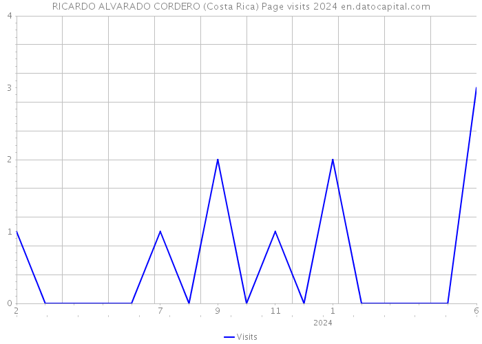 RICARDO ALVARADO CORDERO (Costa Rica) Page visits 2024 