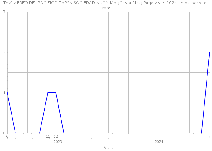 TAXI AEREO DEL PACIFICO TAPSA SOCIEDAD ANONIMA (Costa Rica) Page visits 2024 