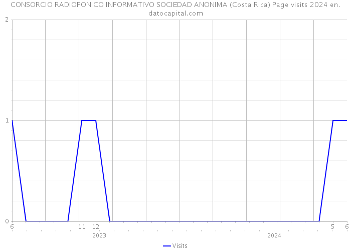 CONSORCIO RADIOFONICO INFORMATIVO SOCIEDAD ANONIMA (Costa Rica) Page visits 2024 