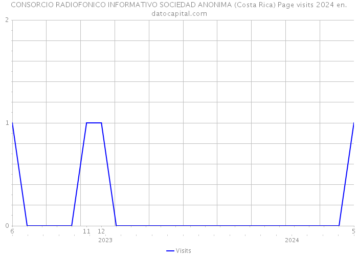 CONSORCIO RADIOFONICO INFORMATIVO SOCIEDAD ANONIMA (Costa Rica) Page visits 2024 