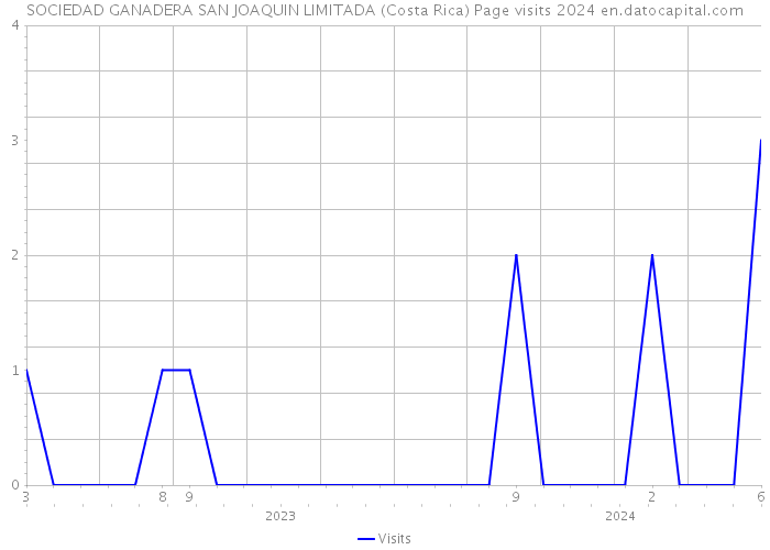 SOCIEDAD GANADERA SAN JOAQUIN LIMITADA (Costa Rica) Page visits 2024 