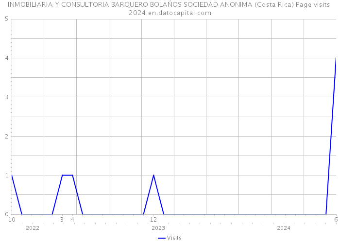INMOBILIARIA Y CONSULTORIA BARQUERO BOLAŃOS SOCIEDAD ANONIMA (Costa Rica) Page visits 2024 