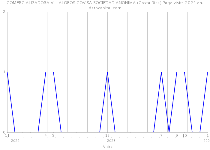 COMERCIALIZADORA VILLALOBOS COVISA SOCIEDAD ANONIMA (Costa Rica) Page visits 2024 