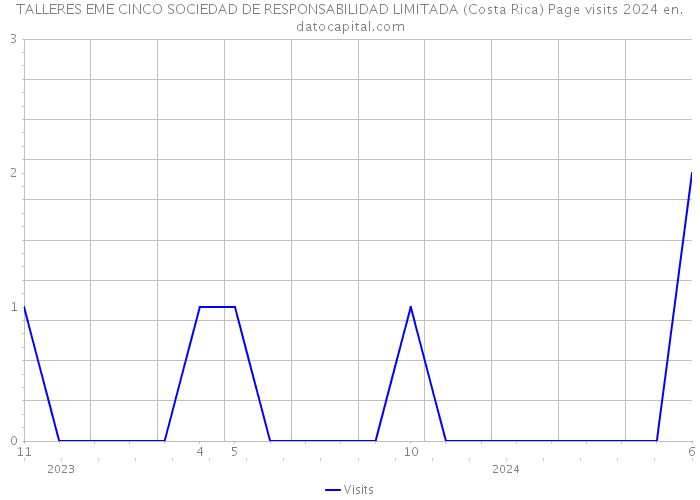 TALLERES EME CINCO SOCIEDAD DE RESPONSABILIDAD LIMITADA (Costa Rica) Page visits 2024 