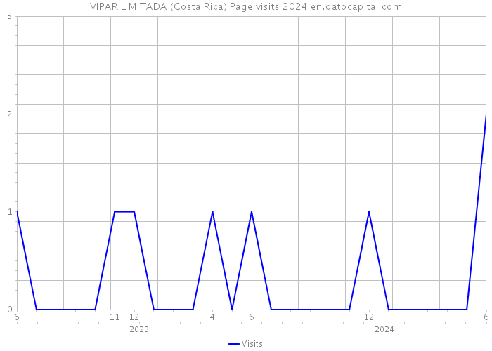 VIPAR LIMITADA (Costa Rica) Page visits 2024 