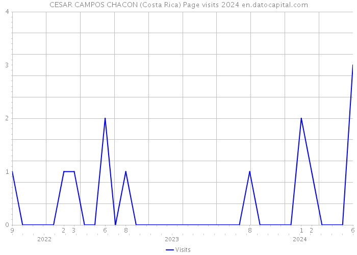 CESAR CAMPOS CHACON (Costa Rica) Page visits 2024 