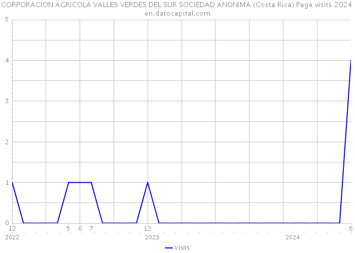 CORPORACION AGRICOLA VALLES VERDES DEL SUR SOCIEDAD ANONIMA (Costa Rica) Page visits 2024 