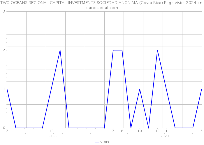 TWO OCEANS REGIONAL CAPITAL INVESTMENTS SOCIEDAD ANONIMA (Costa Rica) Page visits 2024 