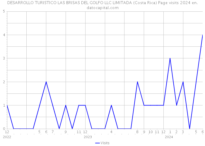 DESARROLLO TURISTICO LAS BRISAS DEL GOLFO LLC LIMITADA (Costa Rica) Page visits 2024 