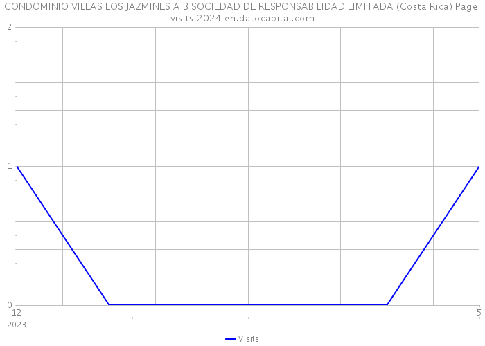 CONDOMINIO VILLAS LOS JAZMINES A B SOCIEDAD DE RESPONSABILIDAD LIMITADA (Costa Rica) Page visits 2024 
