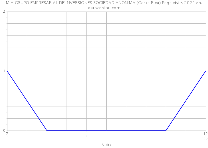 MIA GRUPO EMPRESARIAL DE INVERSIONES SOCIEDAD ANONIMA (Costa Rica) Page visits 2024 