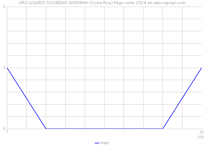 ORO LIQUIDO SOCIEDAD ANONIMA (Costa Rica) Page visits 2024 
