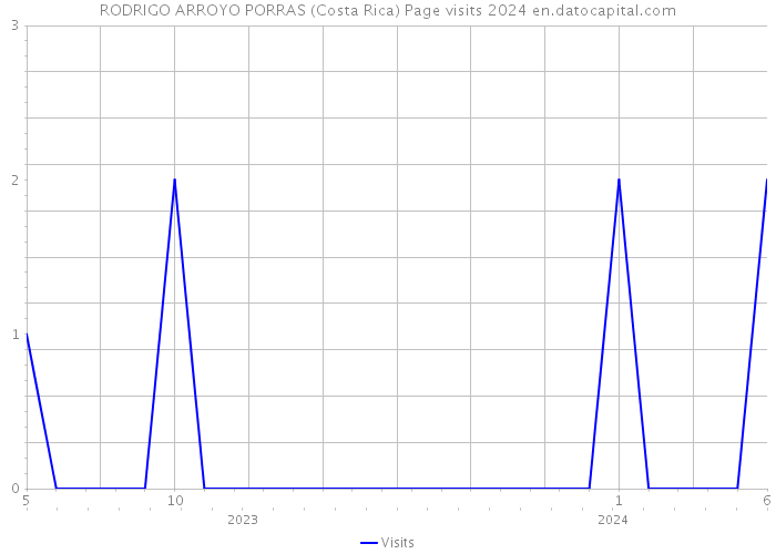 RODRIGO ARROYO PORRAS (Costa Rica) Page visits 2024 
