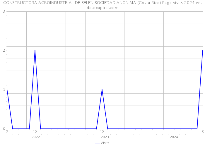 CONSTRUCTORA AGROINDUSTRIAL DE BELEN SOCIEDAD ANONIMA (Costa Rica) Page visits 2024 