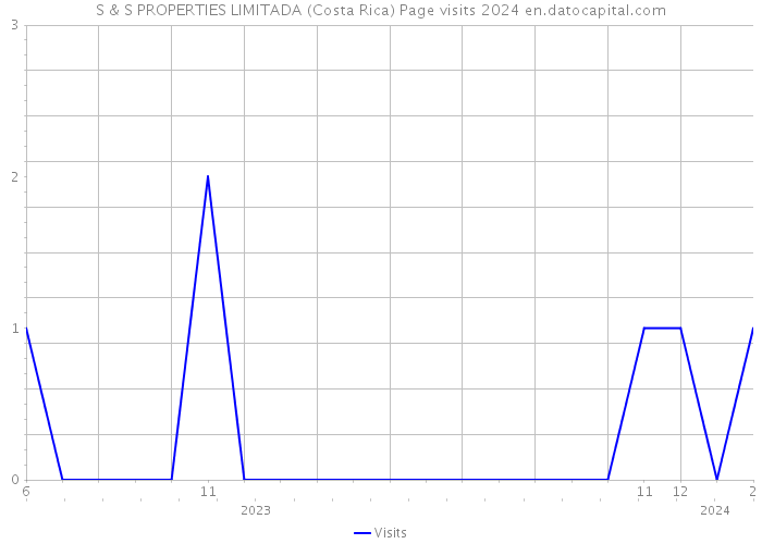 S & S PROPERTIES LIMITADA (Costa Rica) Page visits 2024 