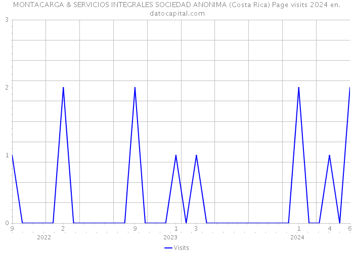 MONTACARGA & SERVICIOS INTEGRALES SOCIEDAD ANONIMA (Costa Rica) Page visits 2024 