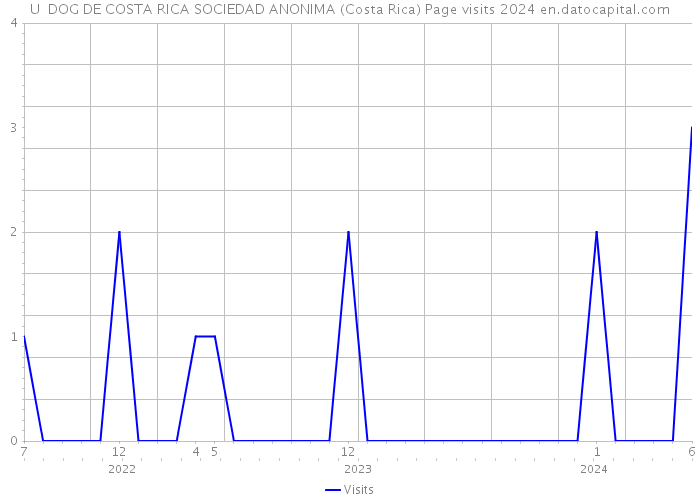 U DOG DE COSTA RICA SOCIEDAD ANONIMA (Costa Rica) Page visits 2024 