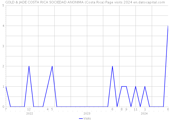 GOLD & JADE COSTA RICA SOCIEDAD ANONIMA (Costa Rica) Page visits 2024 