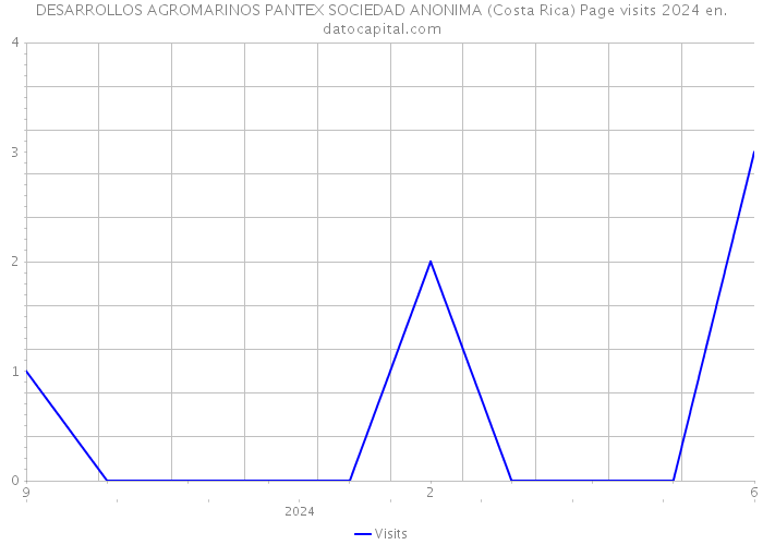 DESARROLLOS AGROMARINOS PANTEX SOCIEDAD ANONIMA (Costa Rica) Page visits 2024 