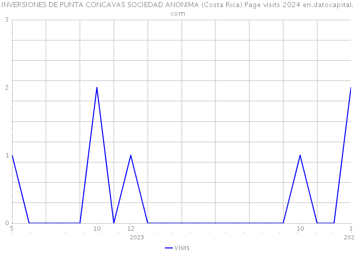INVERSIONES DE PUNTA CONCAVAS SOCIEDAD ANONIMA (Costa Rica) Page visits 2024 