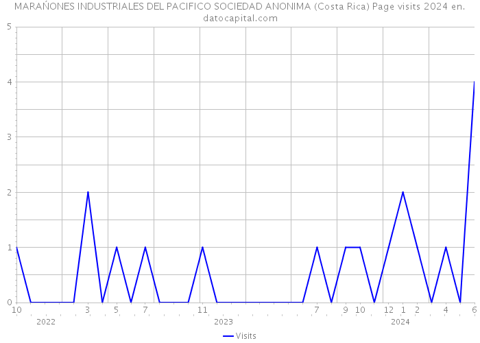 MARAŃONES INDUSTRIALES DEL PACIFICO SOCIEDAD ANONIMA (Costa Rica) Page visits 2024 