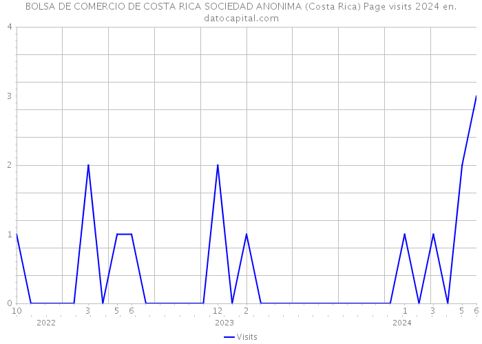 BOLSA DE COMERCIO DE COSTA RICA SOCIEDAD ANONIMA (Costa Rica) Page visits 2024 