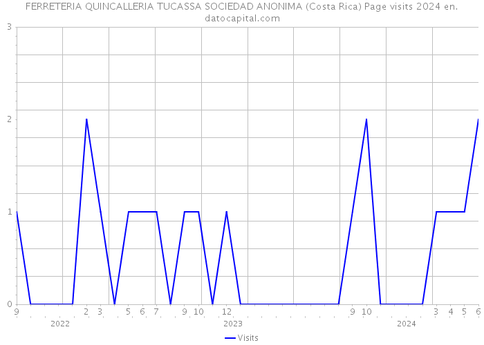 FERRETERIA QUINCALLERIA TUCASSA SOCIEDAD ANONIMA (Costa Rica) Page visits 2024 