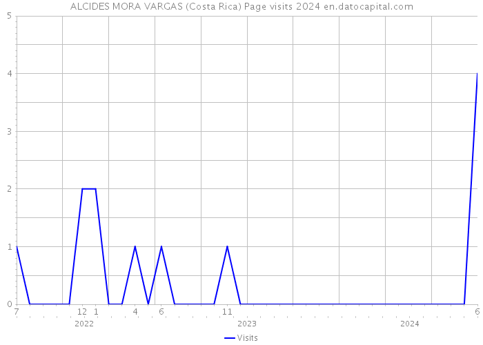 ALCIDES MORA VARGAS (Costa Rica) Page visits 2024 